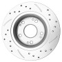 [US Warehouse] 2 PCS Streaking Front Brake Disc Silver for BD126082 31315 / Acura TSX 2003 - 2008 / Honda Accord Coupe 2003 - 2004 V6